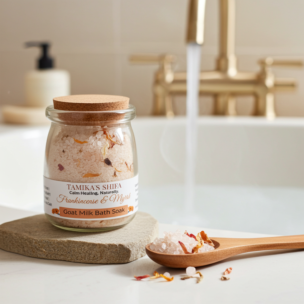 Frankincense & Myrrh Goat Milk Bath Soak – Tamika's Shifa