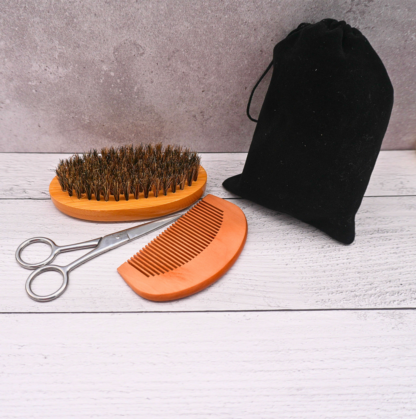 Ameer Beard Grooming Set – 4-Piece Natural Kit